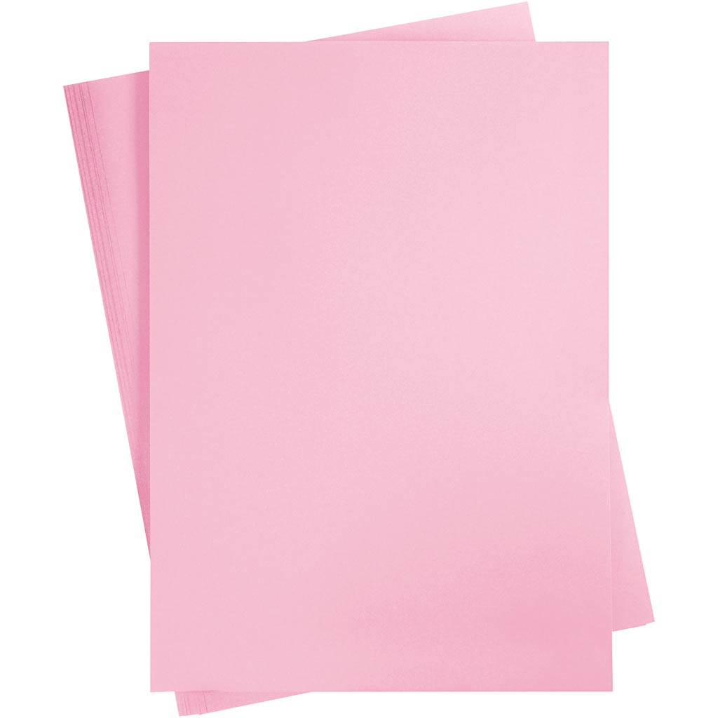 Creativ company colored cardboard, A2, sheet 420x594 mm, 180 g, light pink, 10 sheets 1 box