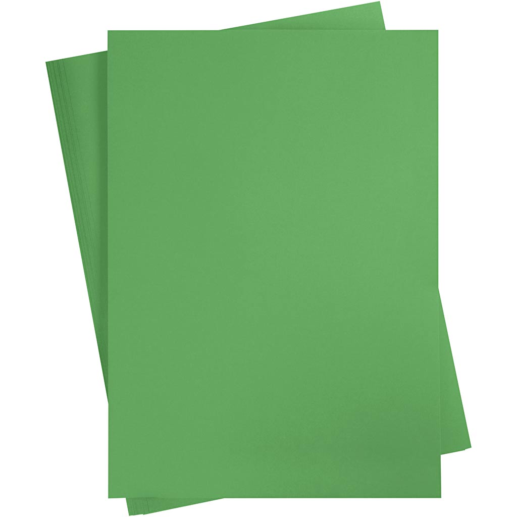 Creativ company colored cardboard, a2, sheet 420x594 mm, 180 gr, grass green, 10 sheets 1 box