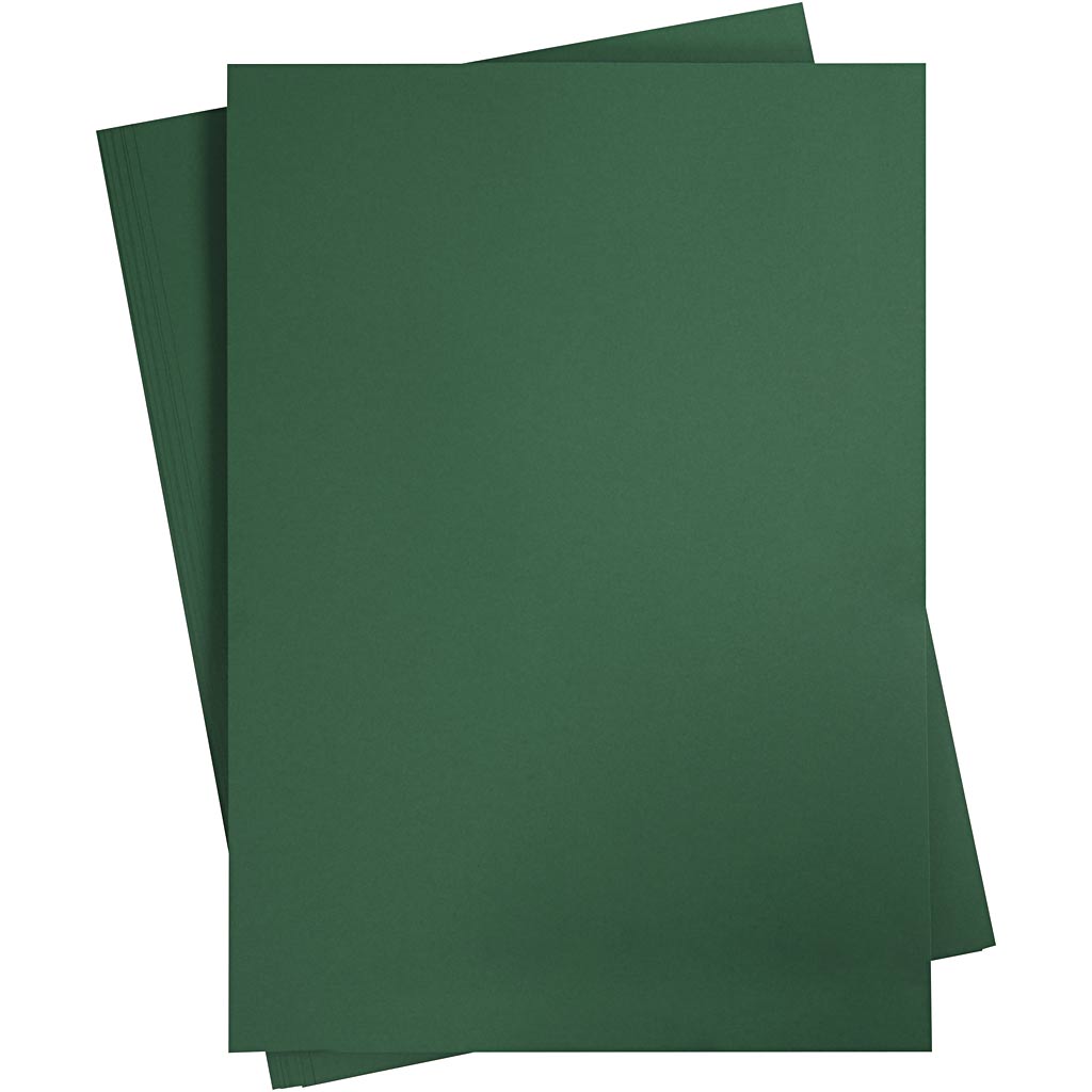 Creativ company colored cardboard, a2, sheet 420x594 mm, 180 gr, dark green, 10 sheets 1 box