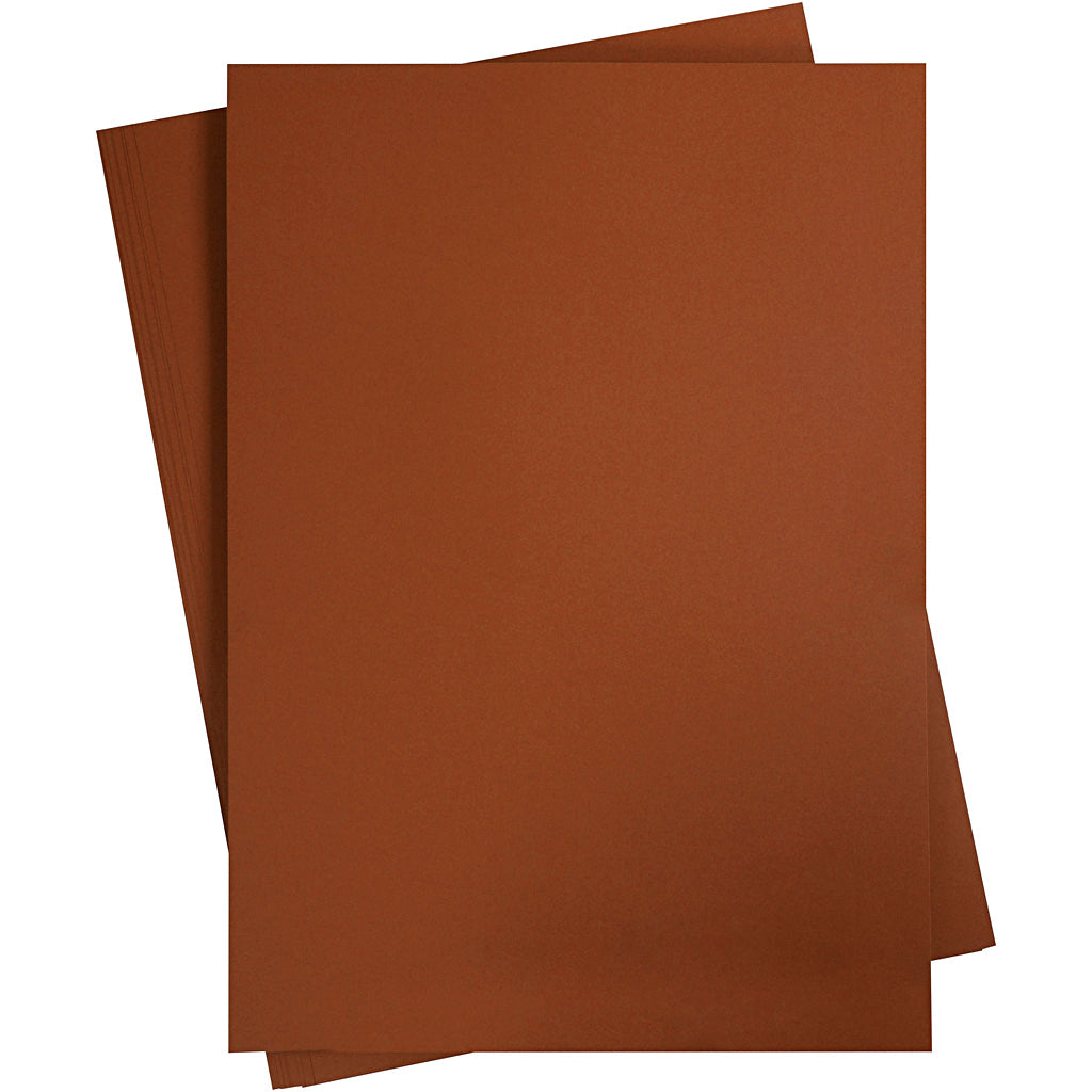 Creativ company colored cardboard, A2, sheet 420x594 mm, 180 g, dark brown, 10 sheets 1 box