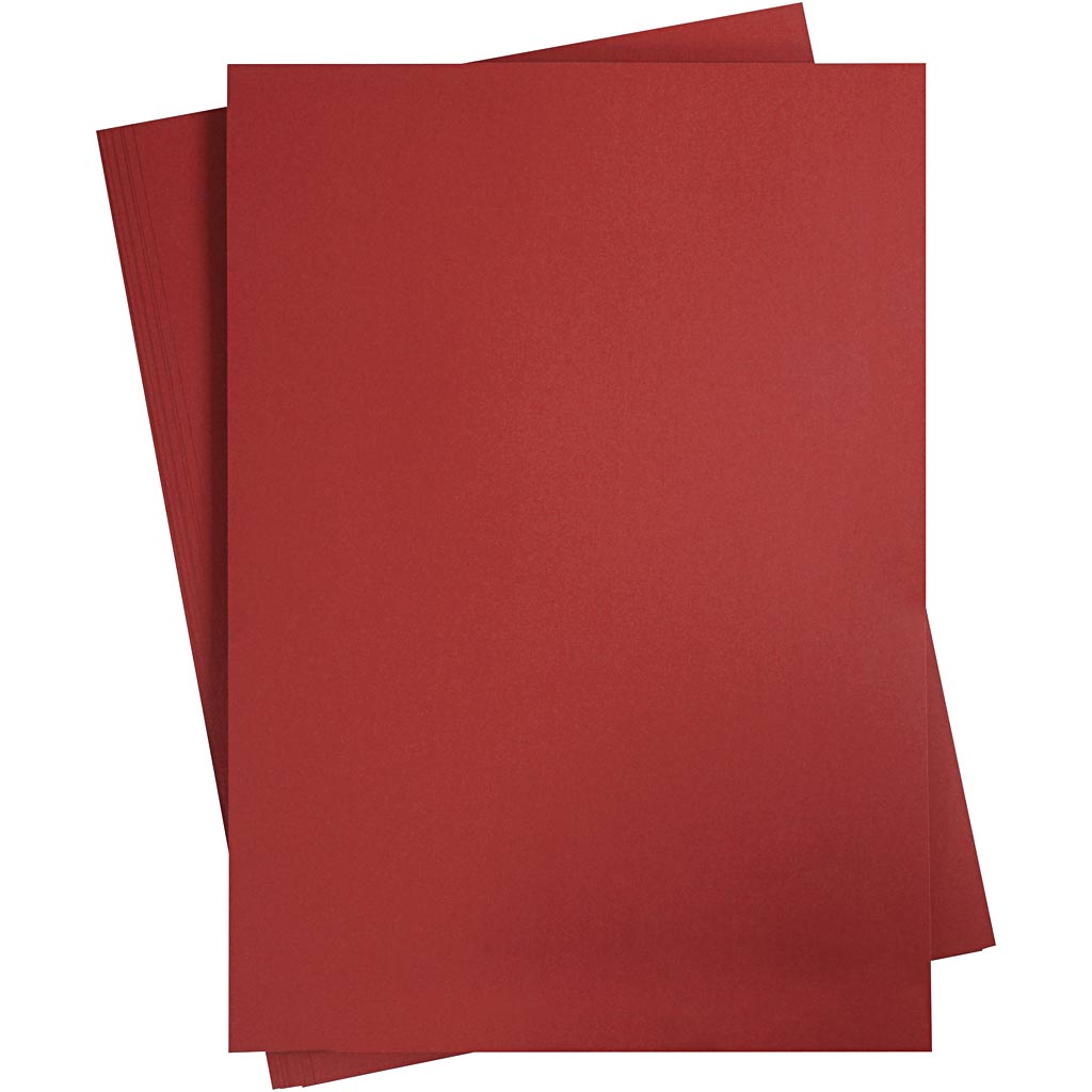 Creativ company colored cardboard, A2, sheet 420x594 mm, 180 g, dark red, 10 sheets 1 box