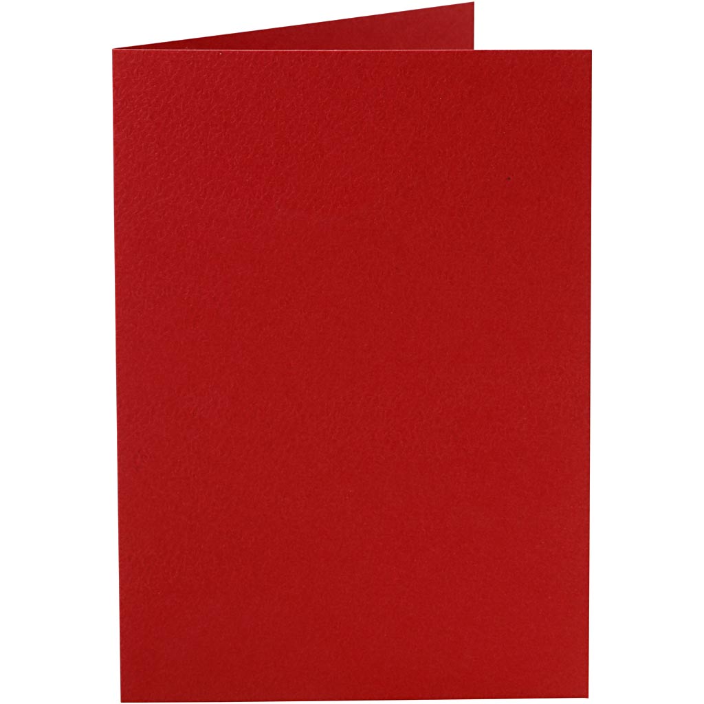 Creativ company kaarten, afmeting kaart 10,5x15 cm, 220 gr, rood, 10 stuk 1 doos
