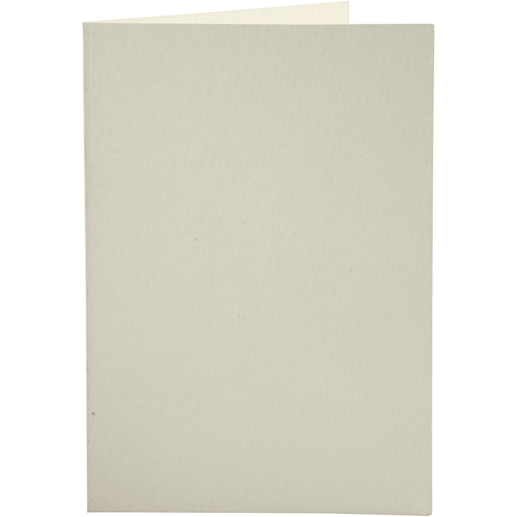 Creative company cards, card size 10.5x15 cm, off-white, 10 pieces in a box