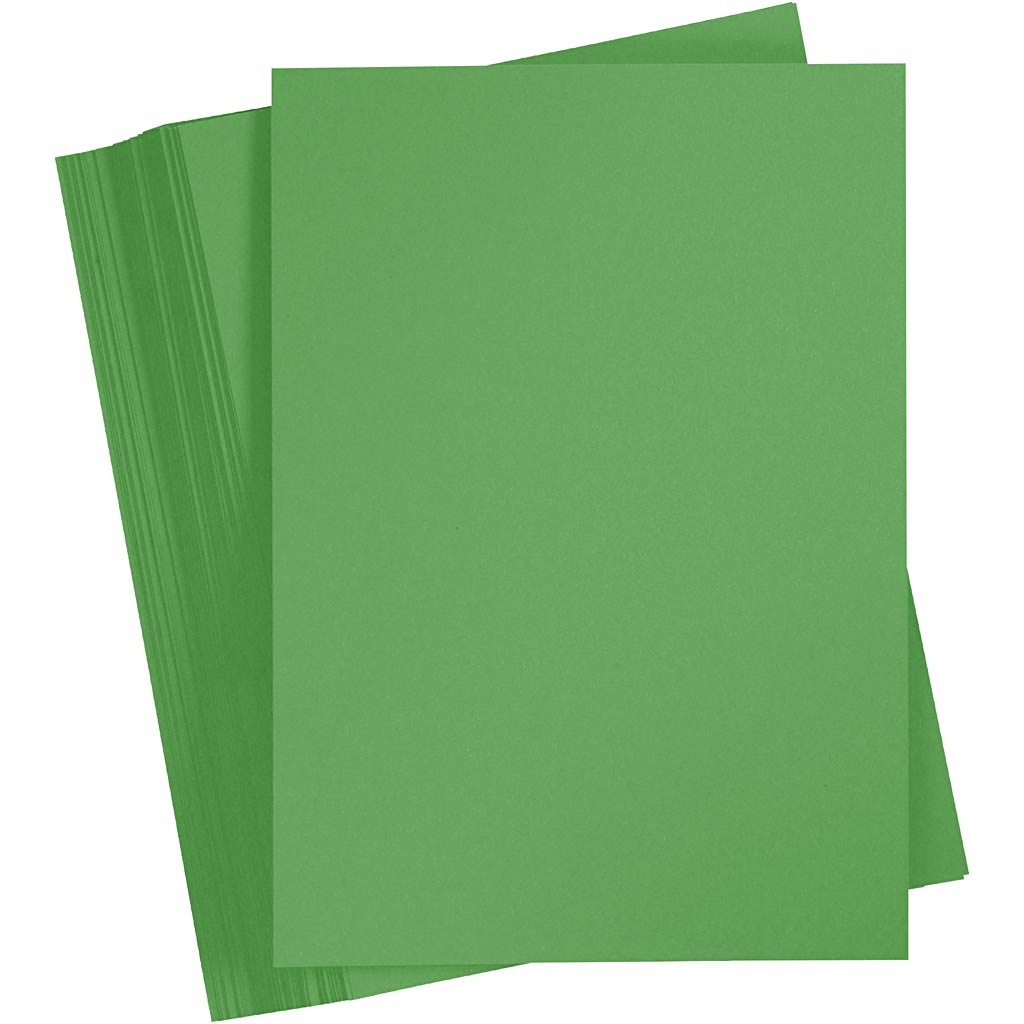 Creativ company colored cardboard, A5, 180 gr, grass green, 100 sheets 1 box