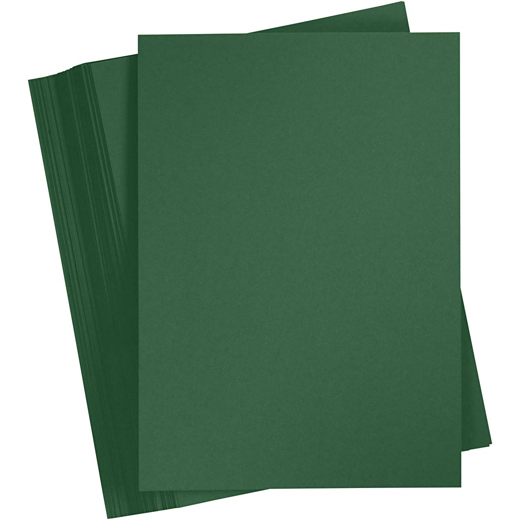 Creativ company colored cardboard, A5, 180 gr, dark green, 100 sheets 1 box