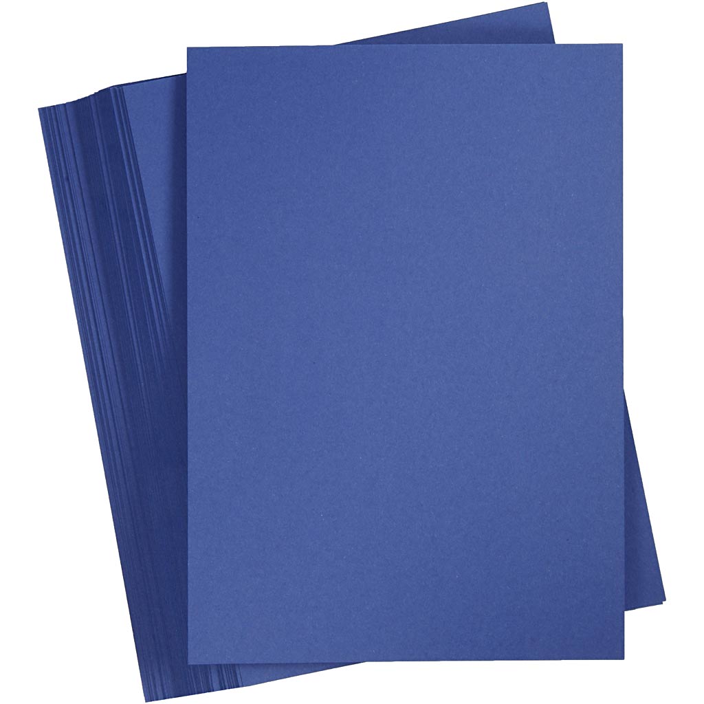 Creativ company colored cardboard, A5, 180 gr, dark blue, 100 sheets 1 box