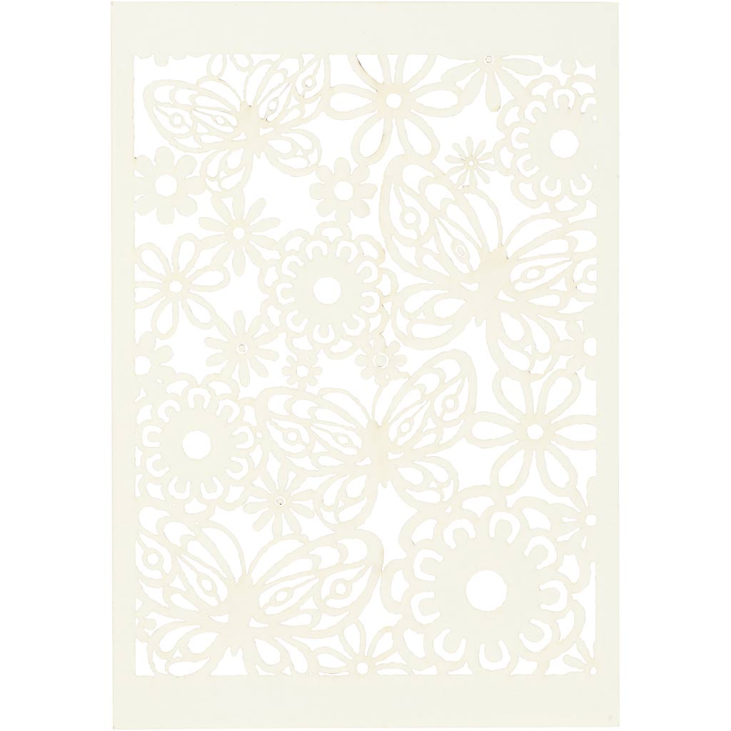 Creativ company patterned cardboard, sheet 10.5x15 cm, 200 gr, off-white, 10 pieces 1 box