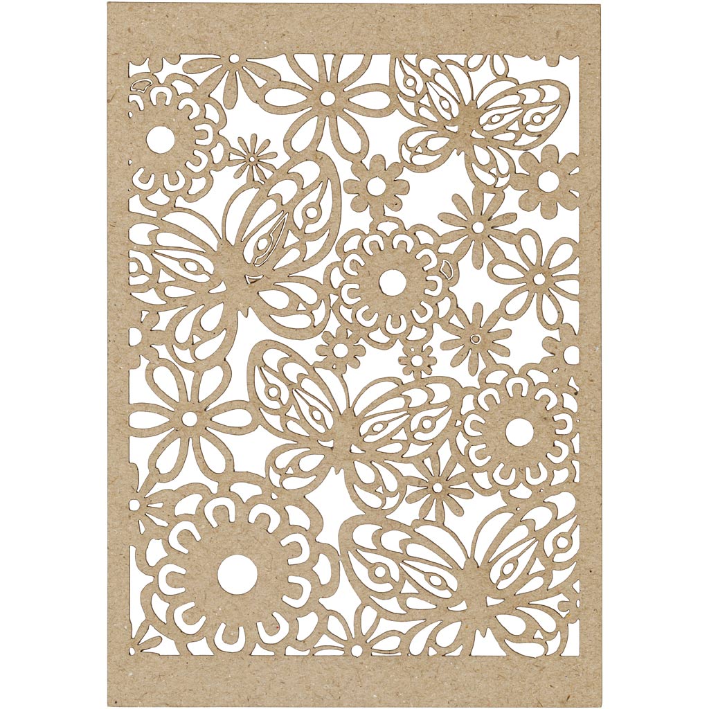 Creativ company patterned cardboard, sheet 10.5x15 cm, 200 gr, natural, 10 pieces 1 box