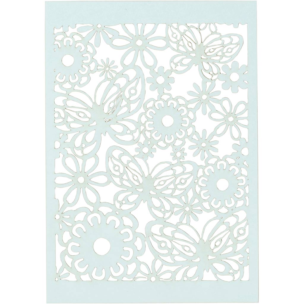 Creativ company patterned cardboard, sheet 10.5x15 cm, 200 gr, light blue, 10 pieces 1 box
