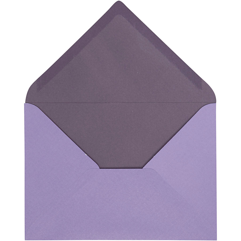 Creativ company envelope, envelope size 11.5x16 cm, 100 gr, dark purple, 10 pieces 1 box