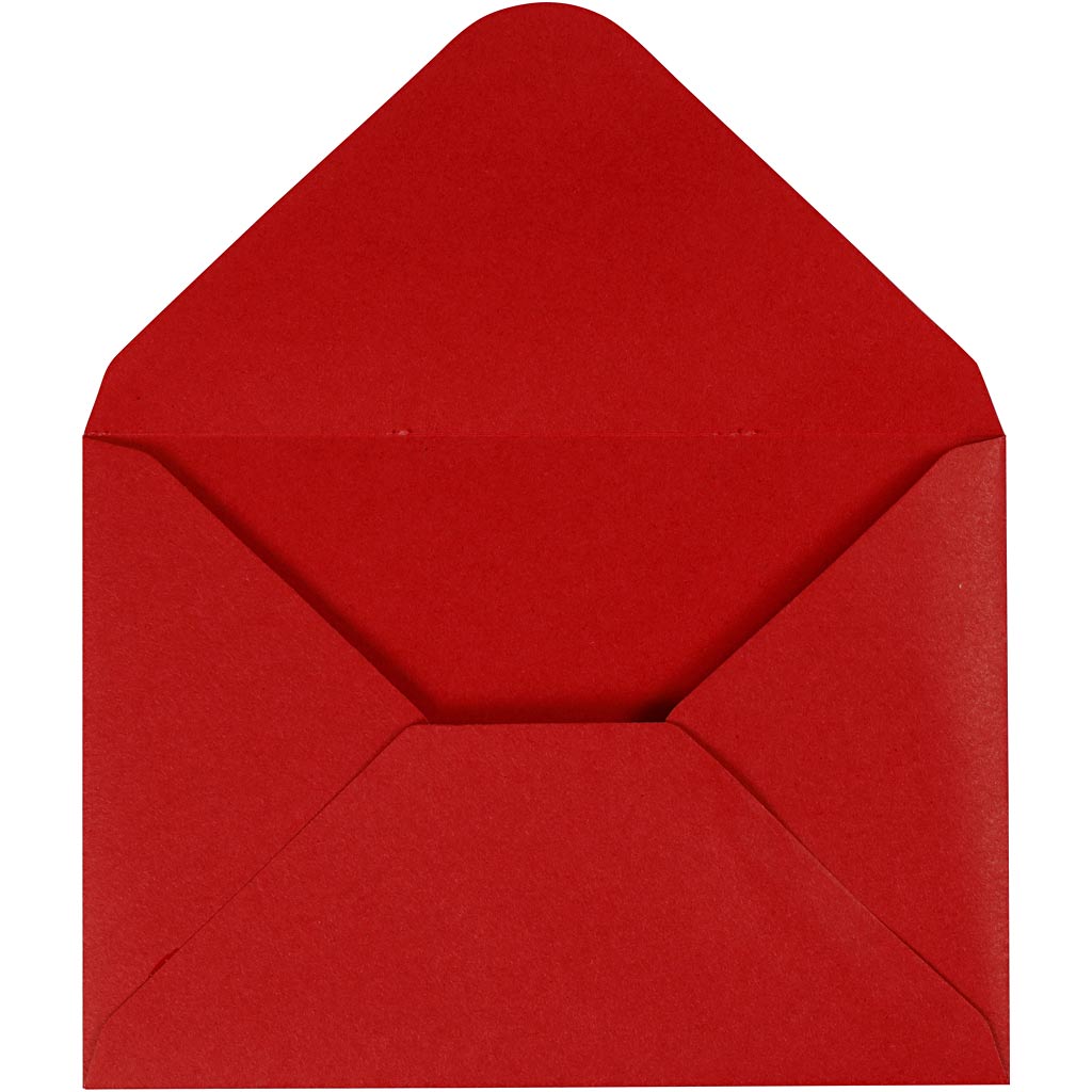 Creativ Company Envelope Red, 11,5x15cm, 10st.