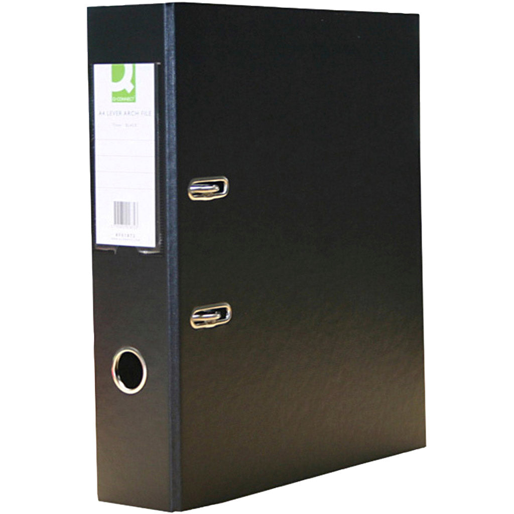 Ring binder, A4, size 75 mm, 2 rings, black, 1 piece