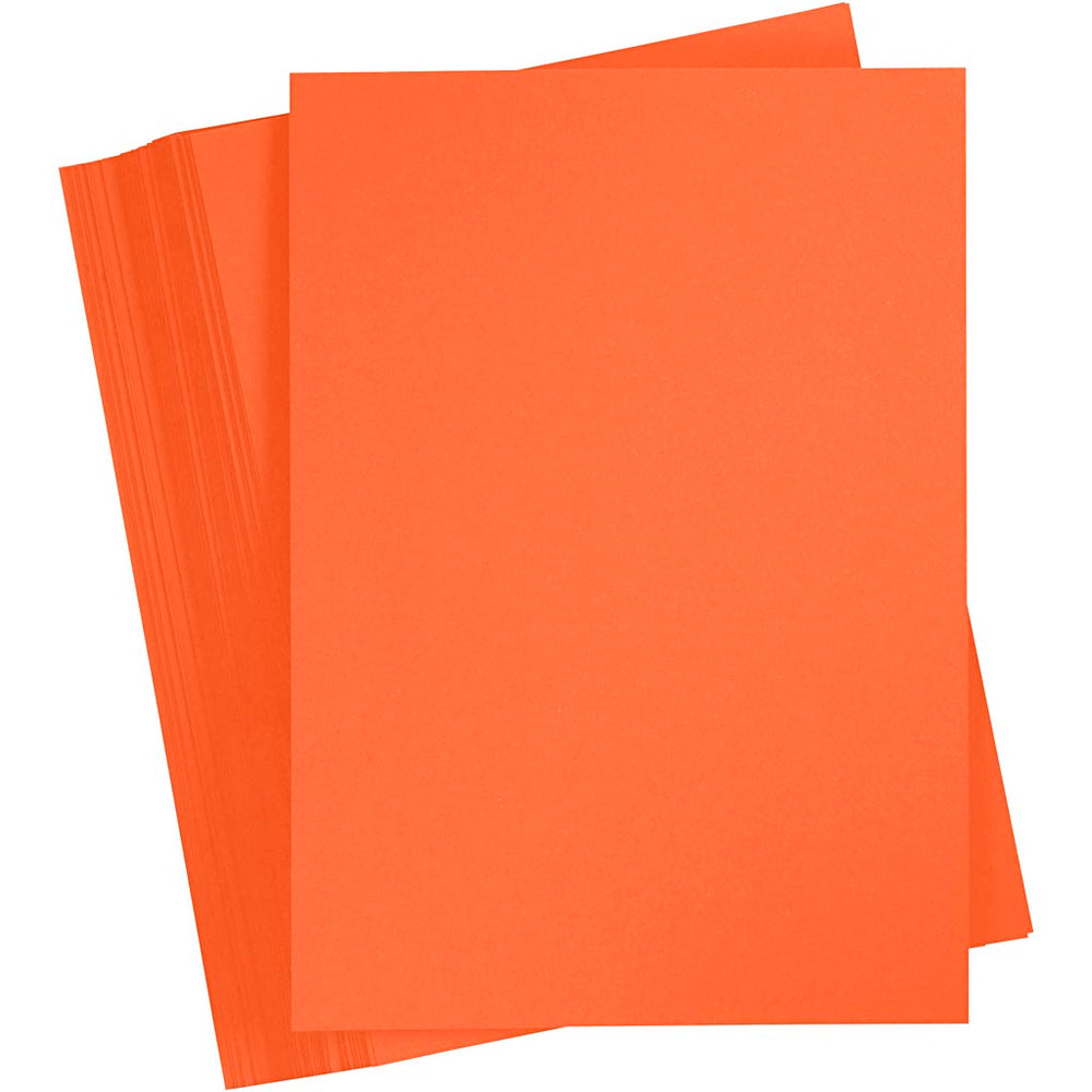 Creativ company colored cardboard, A4, sheet 210x297 mm, 180 g, orange, 100 sheets 1 box