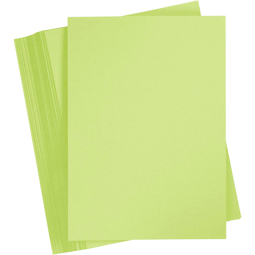 Creativ company colored cardboard, A4, sheet 210x297 mm, 180 g, light green, 100 sheets 1 box