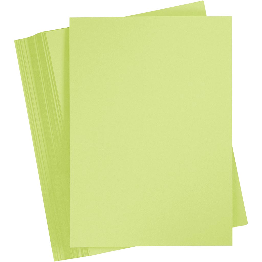 Creativ company colored cardboard, A4, sheet 210x297 mm, 180 g, light green, 100 sheets 1 box