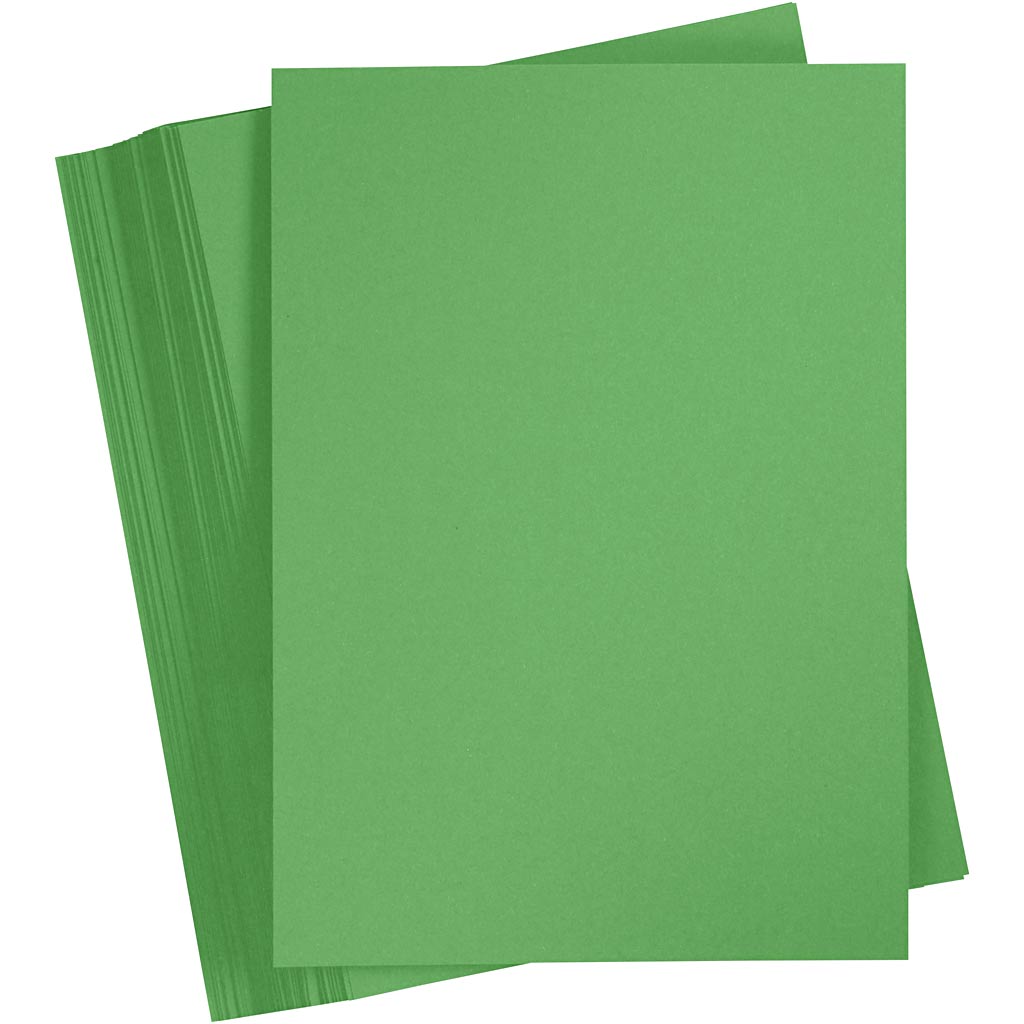 Creativ company colored cardboard, a4, sheet 210x297 mm, 180 gr, grass green, 100 sheets 1 box