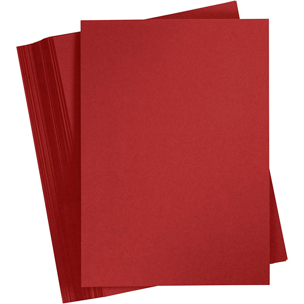 Creativ company colored cardboard, A4, sheet 210x297 mm, 180 g, dark red, 100 sheets 1 box