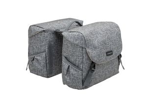 Mondi Joy dvigubas dviračio krepšys - Racktime Snap-it - Vandenį atstumiantis poliesteris - 38L - Ivy Walnut