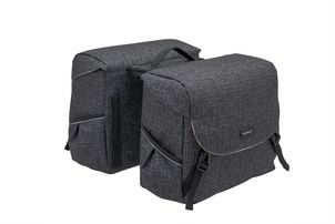 Bolsa de bicicleta doble Mondi Joy - Agua -Poliéster repelente - Sistema de Racktime - 37x16x32cm - Ivy Walnut