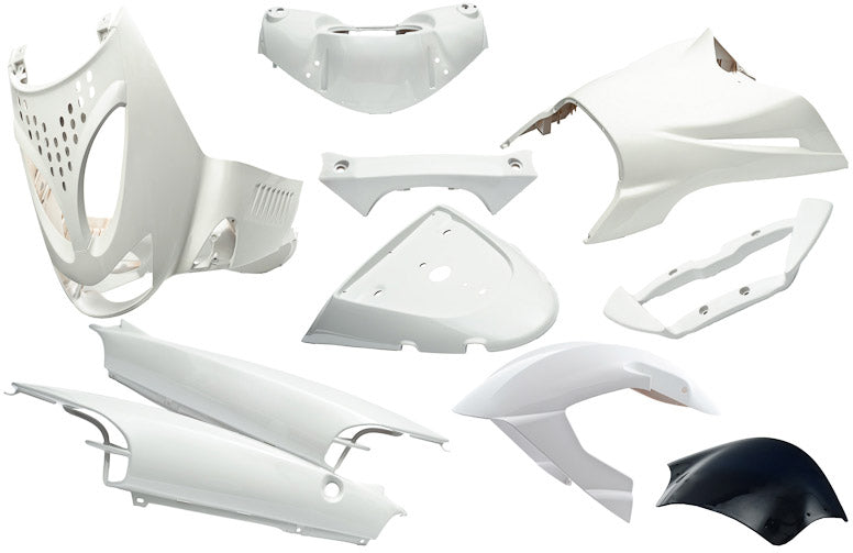 Edge Placeet 11 -Stück für Aprilia SR von Jahr 1997 bis 2004 - glänzendes Weiß