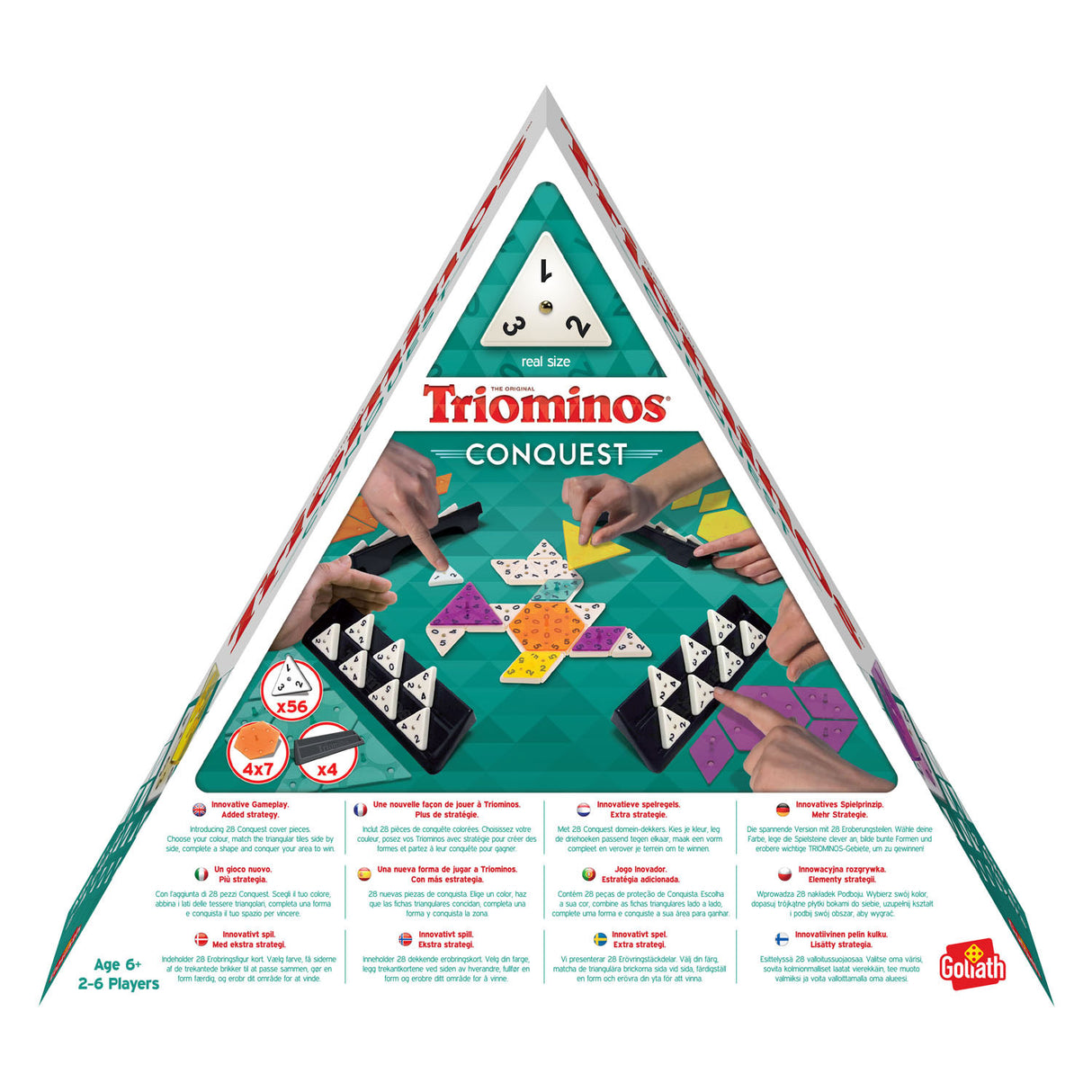 Goliath Triominos Conquest Brettspiel