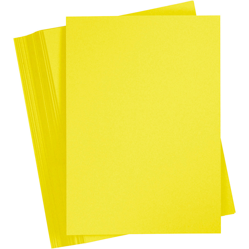 Creativ company colored cardboard, a6, sheet 105x148 mm, 180 gr, sun yellow, 100 sheets 1 box