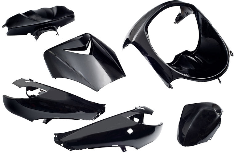 Edge Plate set vivacity up to 2008, 6-piece black metallic