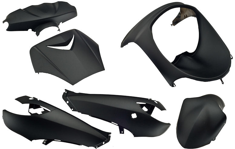 Edge Plate set vivacity up to 2008, 6-piece, matt black