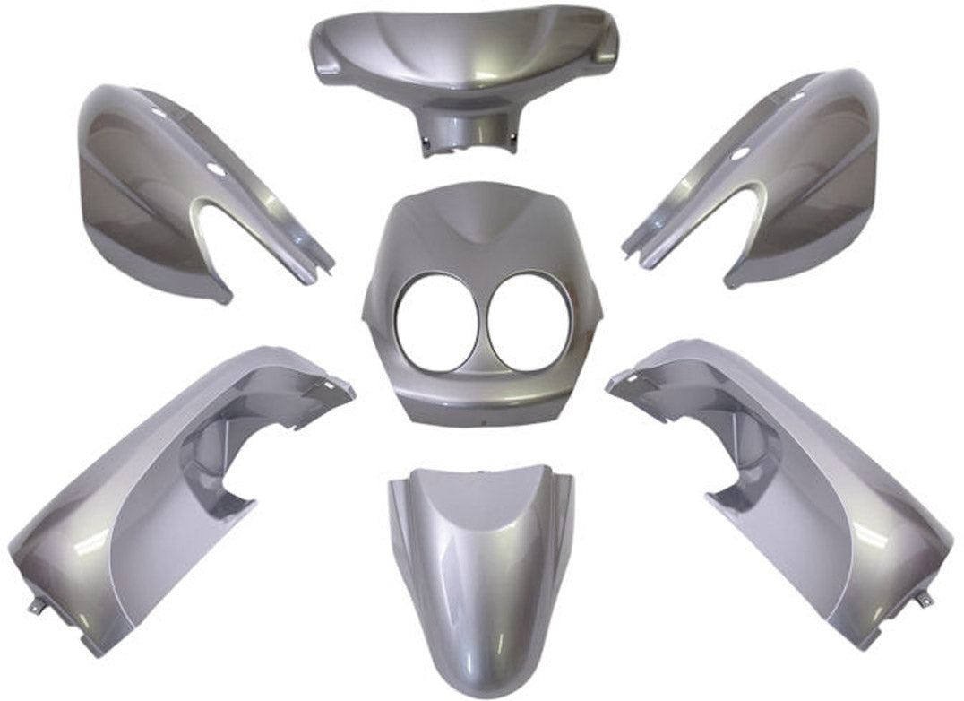 Edge Plate set neo's from 2008 2-stroke and 4-stroke model 9-piece silver metallic