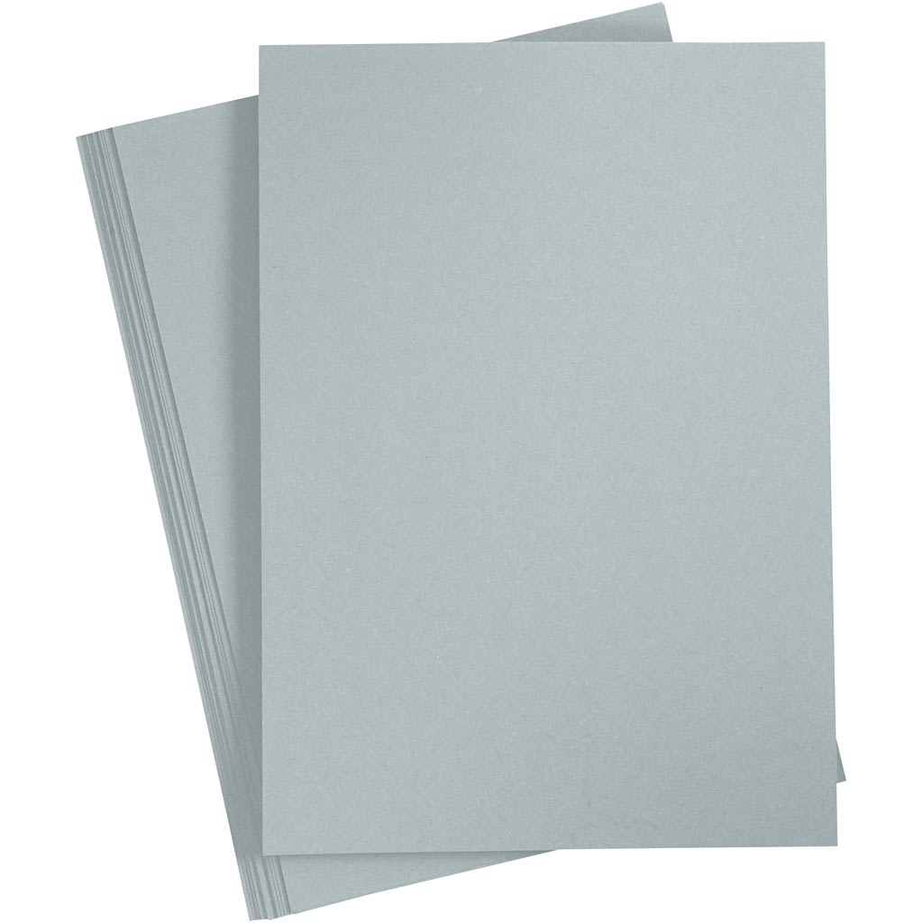 Creativ company cardboard, A4, sheet 210x297 mm, 220 gr, gray, 10 pieces 1 box