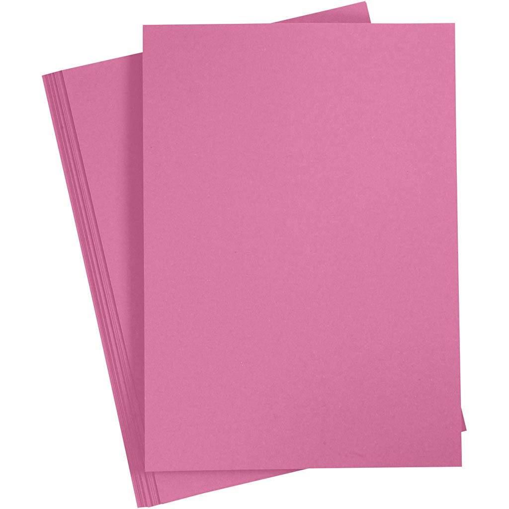 Creativ company cardboard, A4, sheet 210x297 mm, 220 gr, pink, 10 pieces 1 box