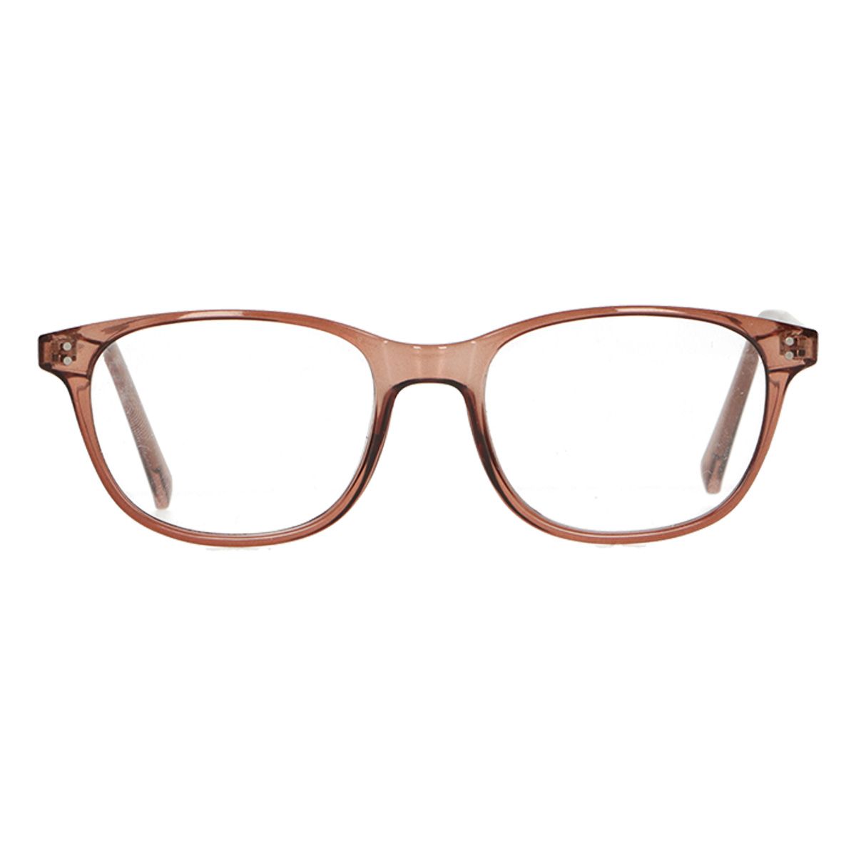 Spectrum reading glasses transparent brown 1.00