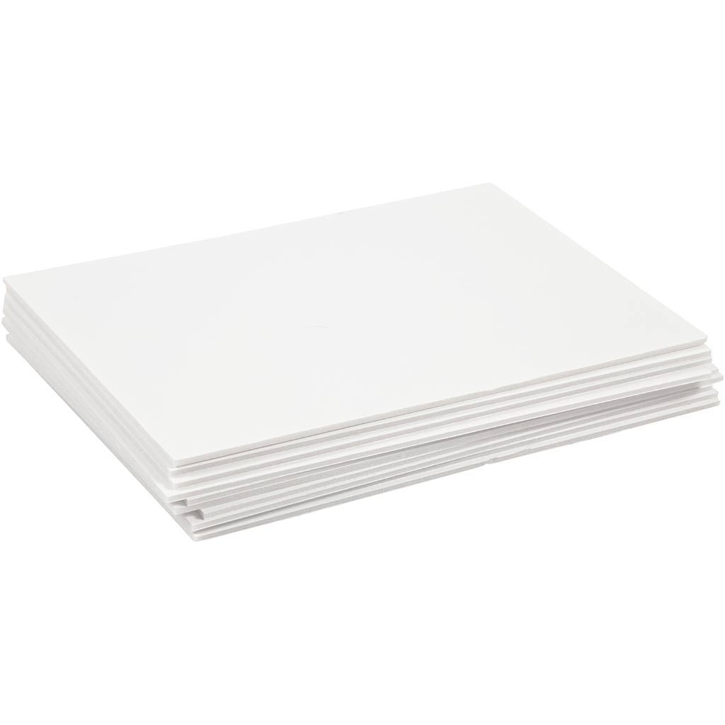 Creativ company foam board, a4, sheet 210x297 mm, thickness 3 mm, white, 10 sheets 1 box