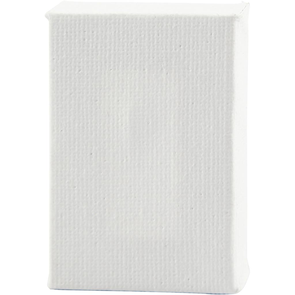 Creativ company mini canvas, size 6x4x1 cm, white, 2 pieces in a box