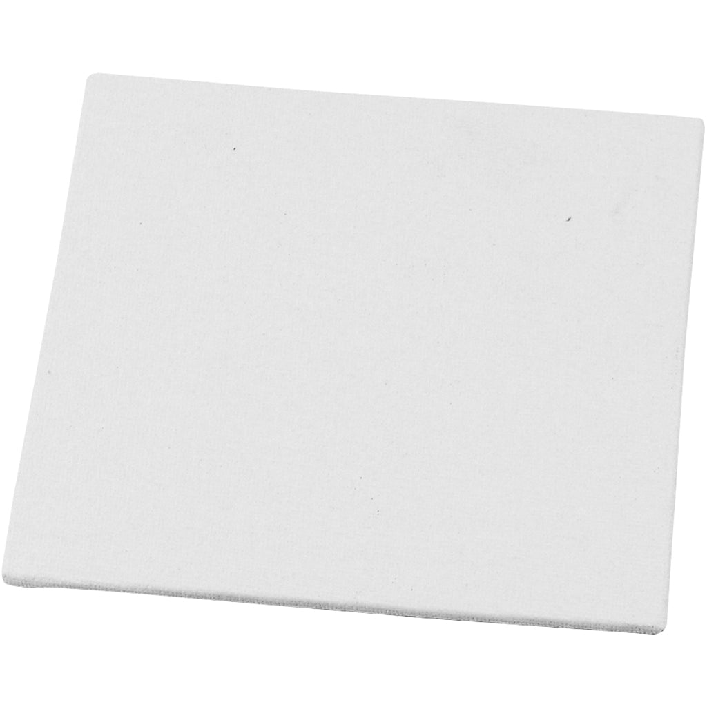 Creativ company canvas panel, size 12.4x12.4 cm, thickness 3 mm, 280 g, white, 1 piece