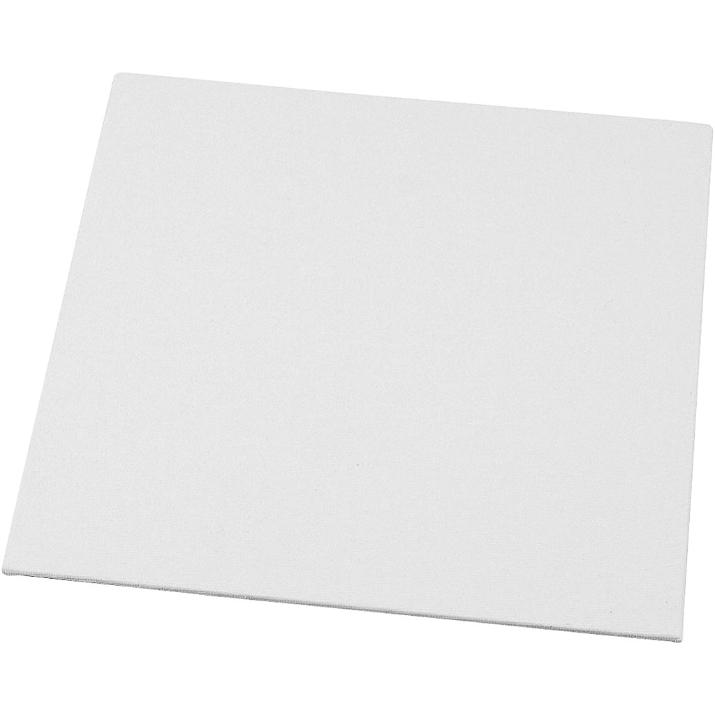 Creativ company canvas panel, size 20x20 cm, thickness 3 mm, 280 g, white, 10 pieces in a box