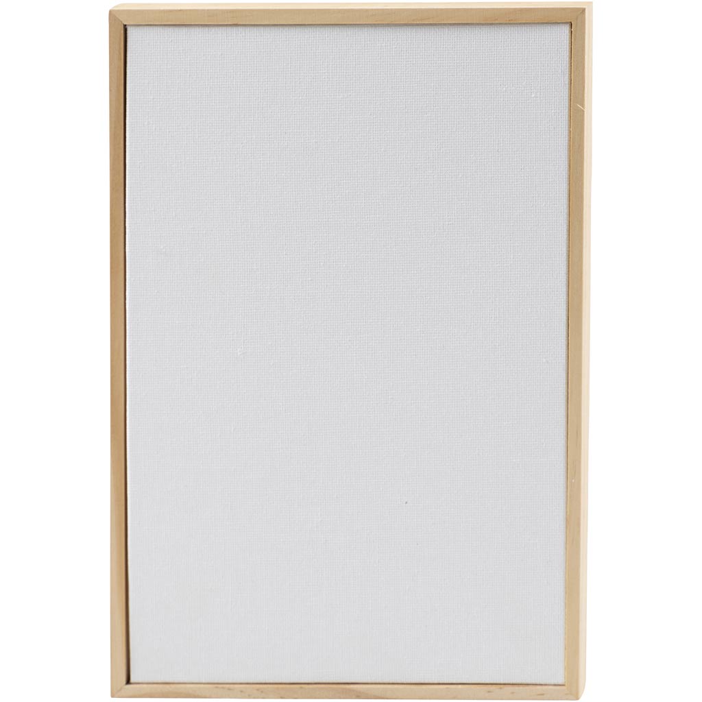 Creativ company canvas panel with frame, size 15.8x23.8 cm, 280 g, white, 1 piece