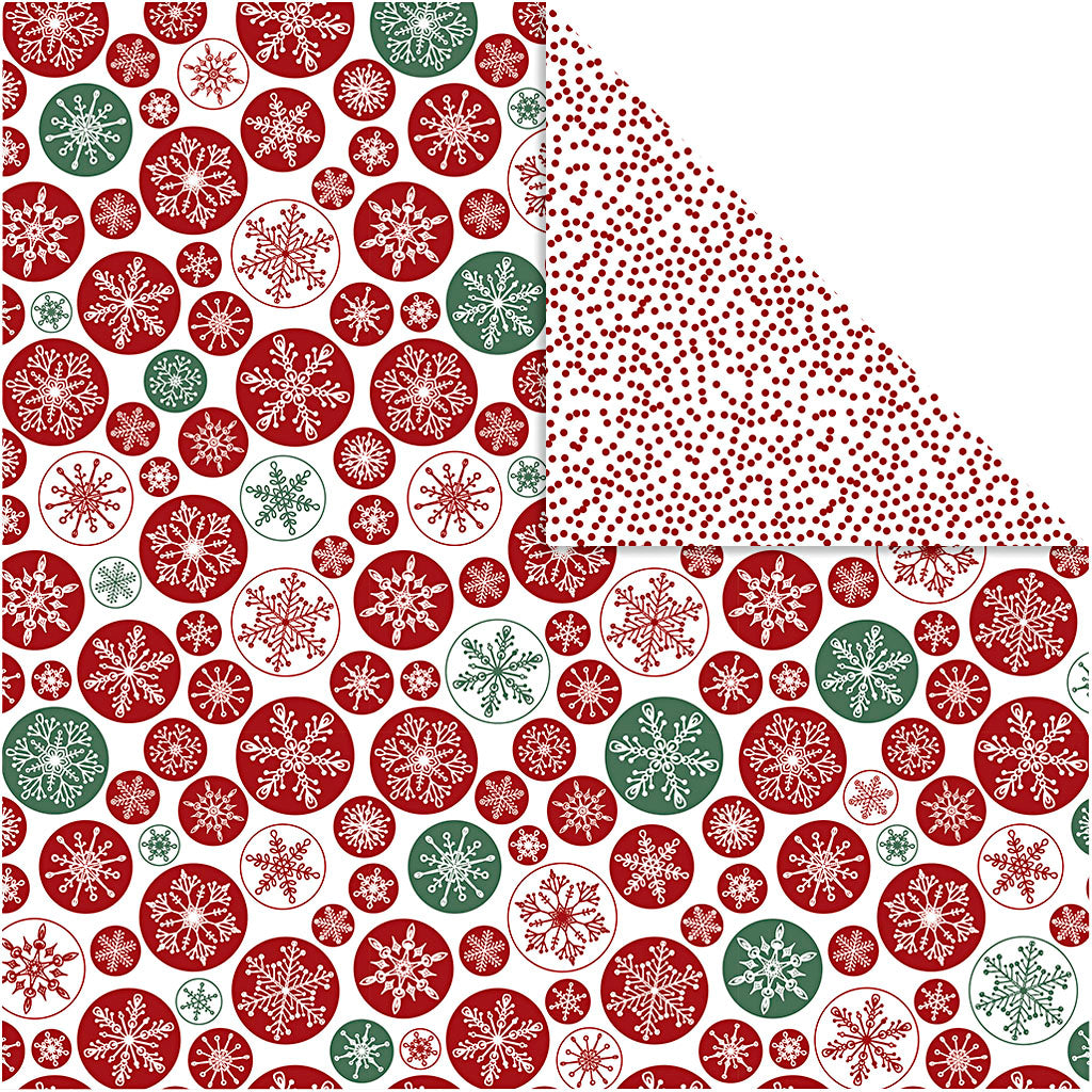 Vivi Gade design paper, ice crystal dots, sheet 30.5x30.5 cm, 180 g, 5 sheets 1 box