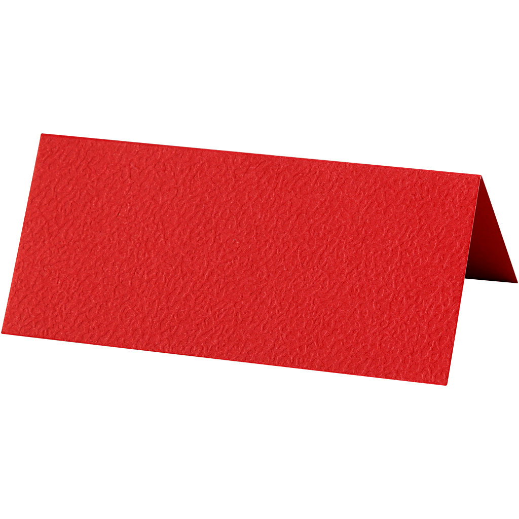 Creative company business cards, size 9x4 cm, 220 g, red, 20 pieces in a box