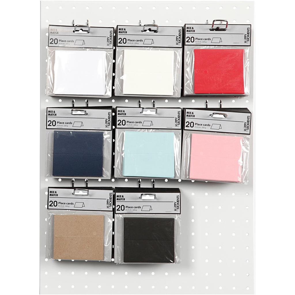 Creative company business cards, size 9x4 cm, 220 g, various colors, 8x10 box 1 box