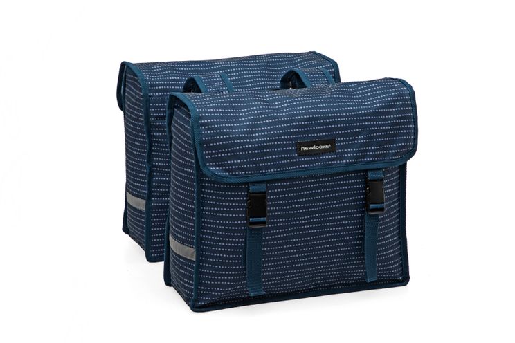 Fiori Double Pannier - Water-repellent Polyester - 30L - Black Blue Gray