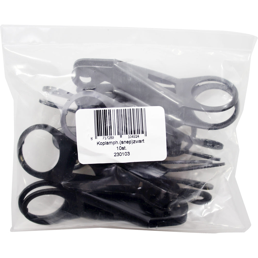 Bofix box lamp hook snap black (10 pieces)
