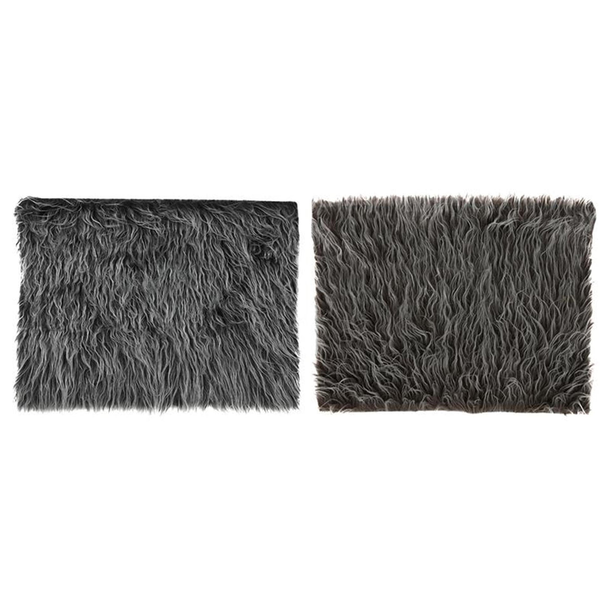 Svenska living kleedje lang haar 40x30cm bruin grijs