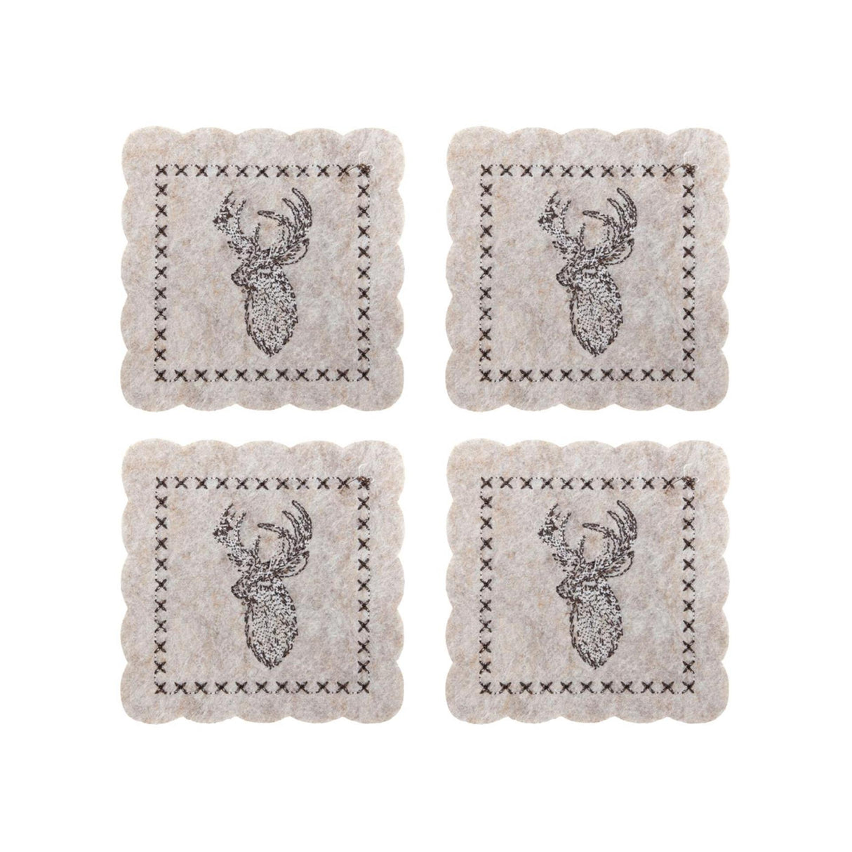 Svenska living onderzetter rendier vilt set a 4 10cm