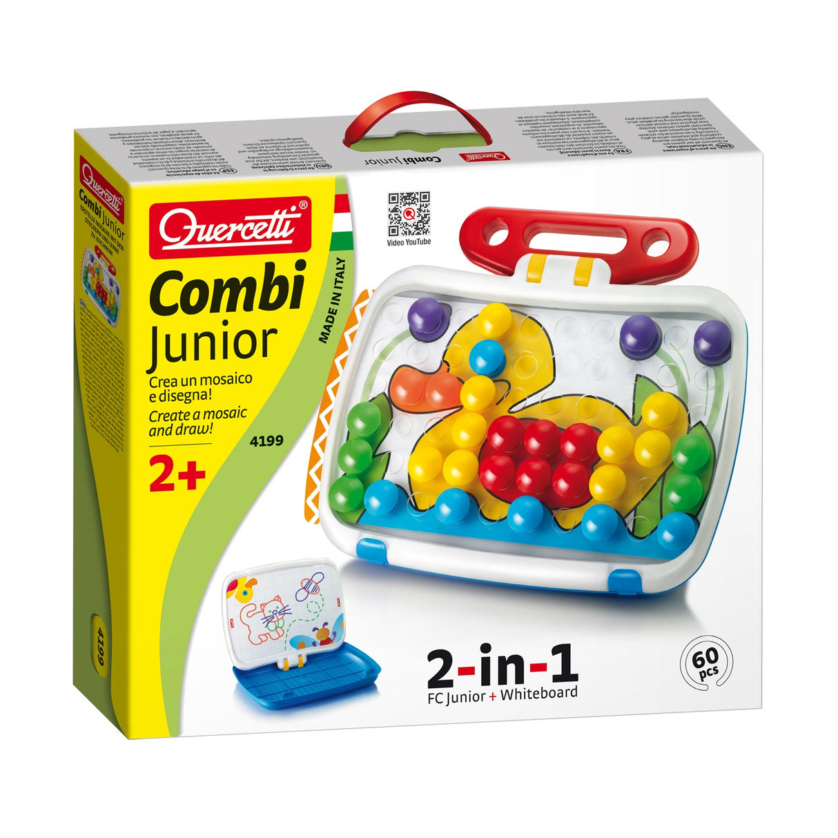 Quercetti Pristop Mosaic Combi Junior, 60 zatičev