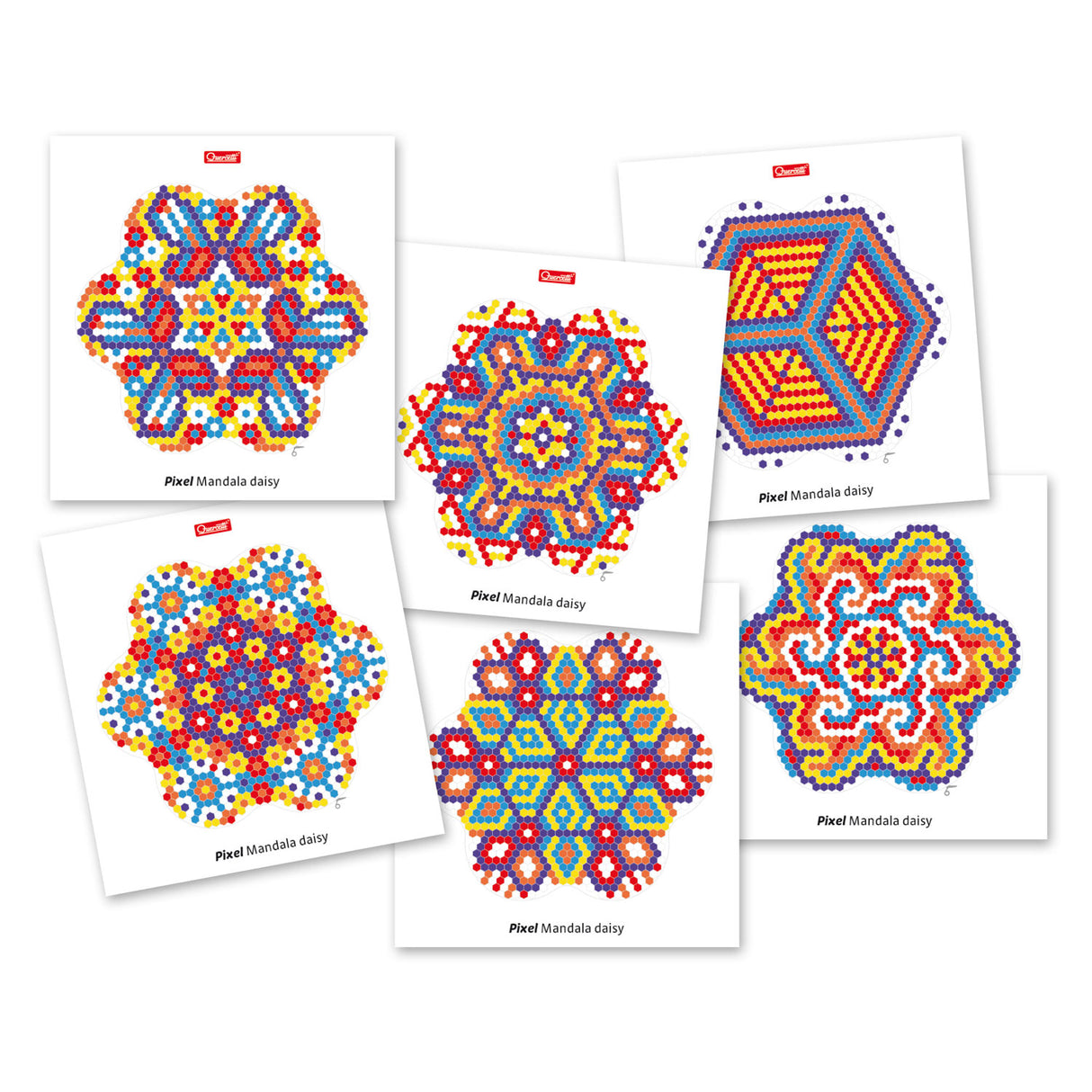 Quercetti Pixel Art Mandala, 1200 Pins