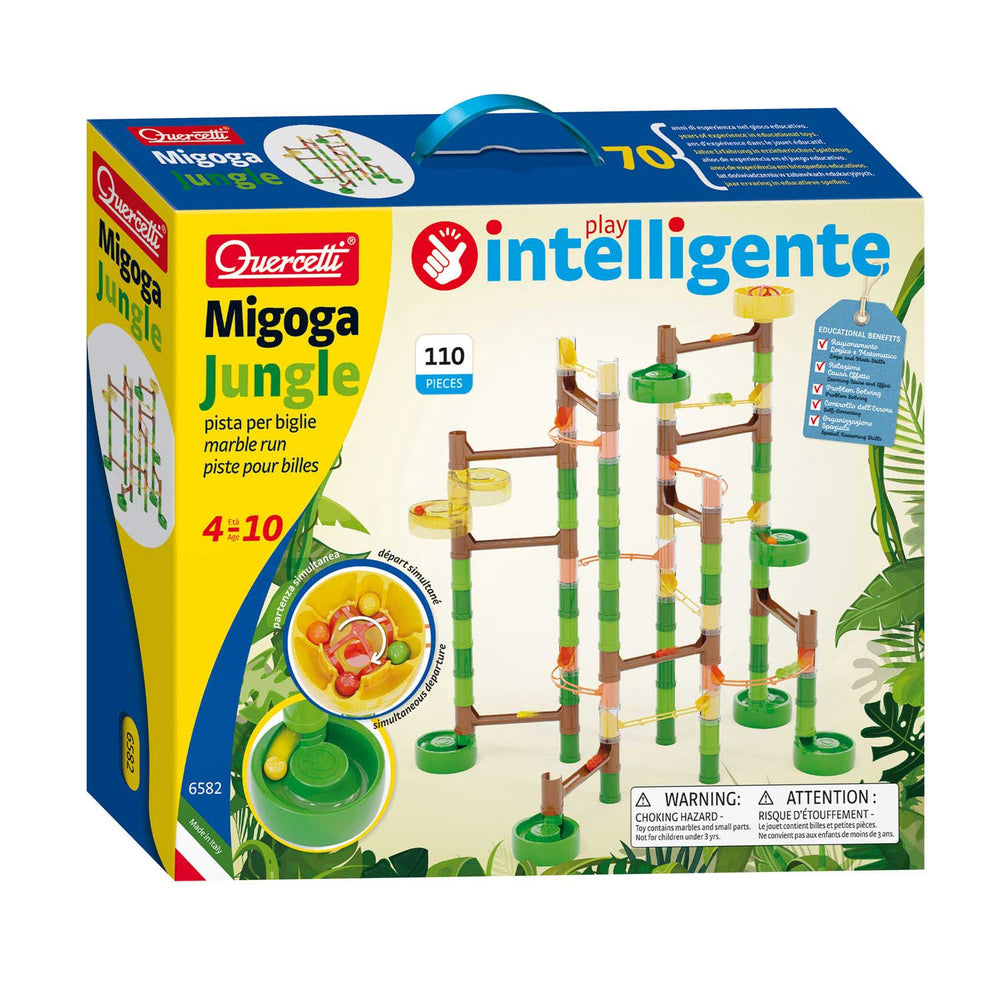 Quercetti marble track migoga jungle, 110 pcs.