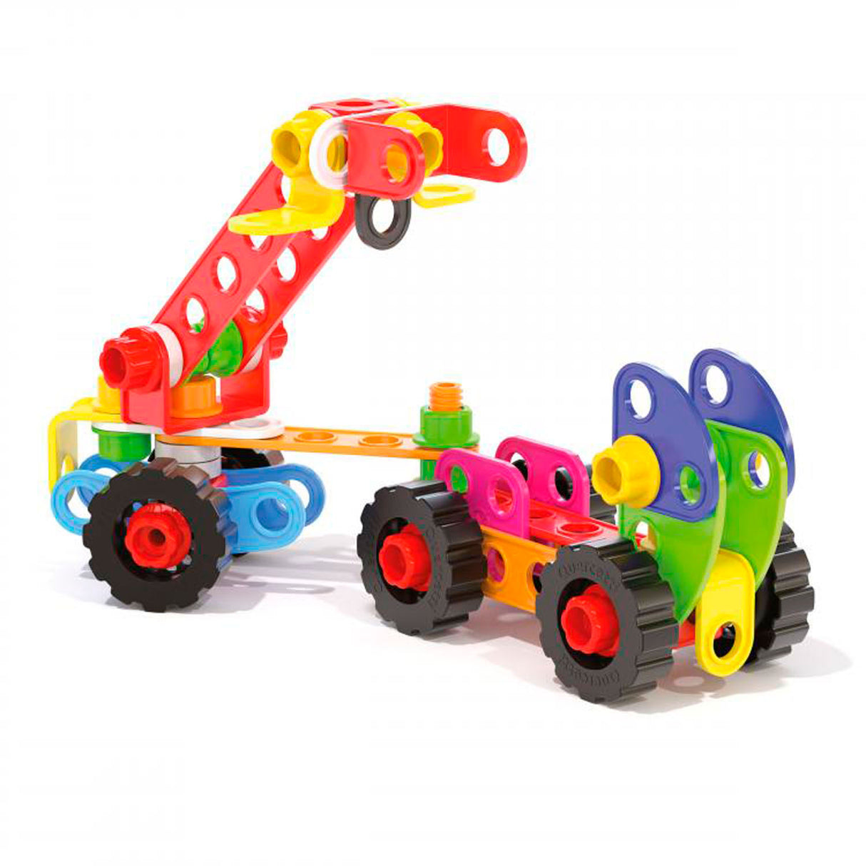 Quercetti tecno jumbo met opopslagbox, 84dlg.