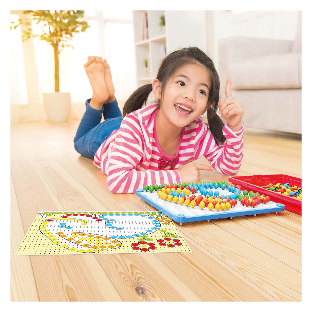 Quercetti-inserttimosaiikki, 150 nastaa