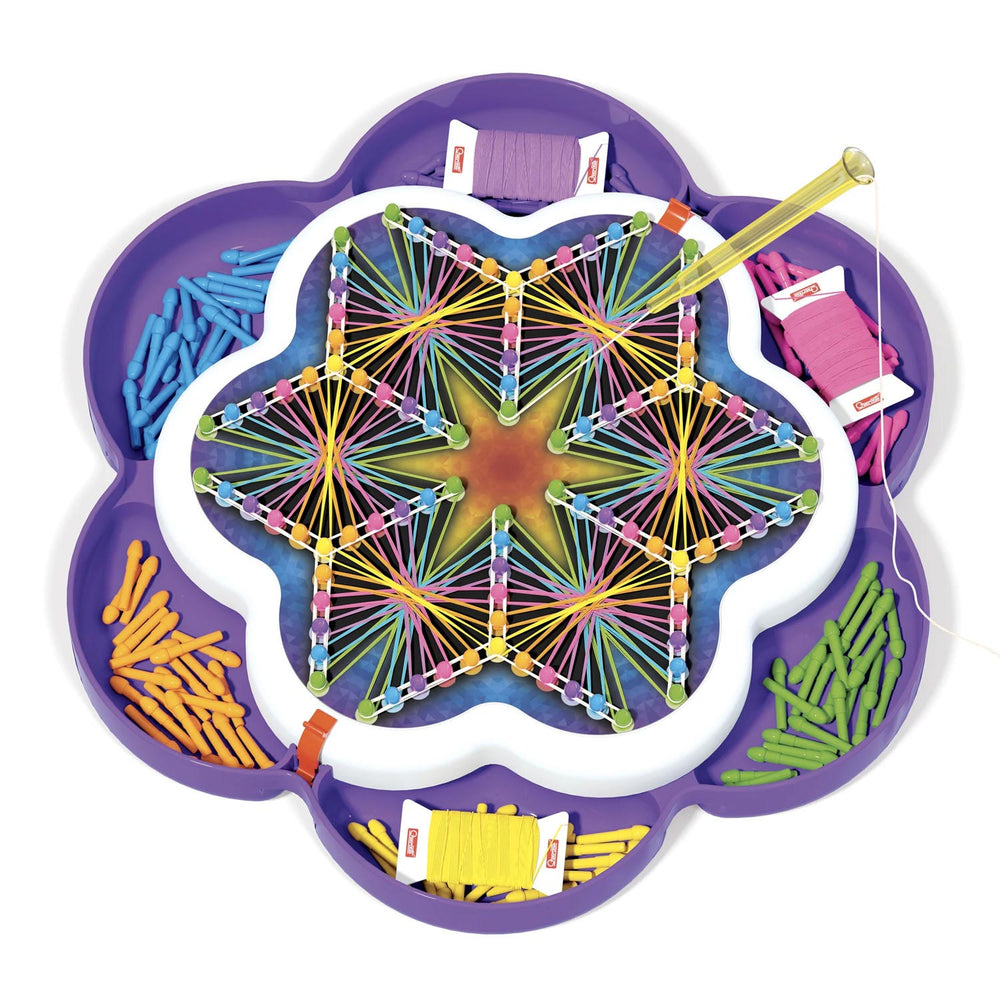 Making Quercetti string art mandalas
